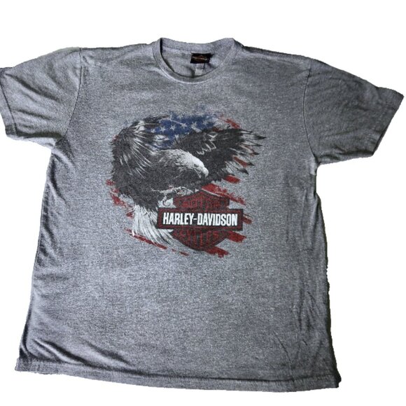 Harley Davidson T-shirt Men's Large Short Sleeve Graphic Laconia New Ham… - Picture 2 of 8